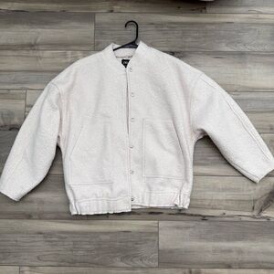Zara Off-White Wool Jacket